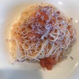 明太子ごま油そうめん